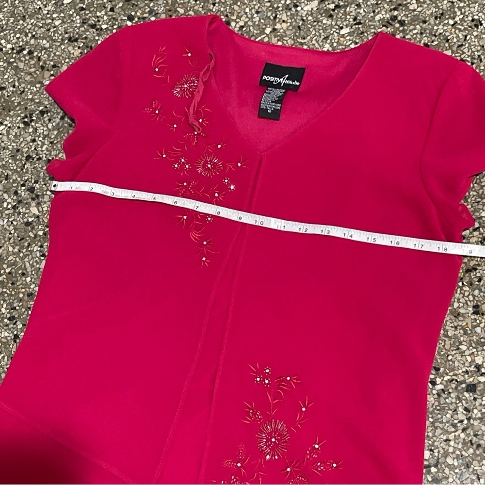 Positive Attitude Vibrant Pink Maxi Dress Size 10 - Picture 11 of 13